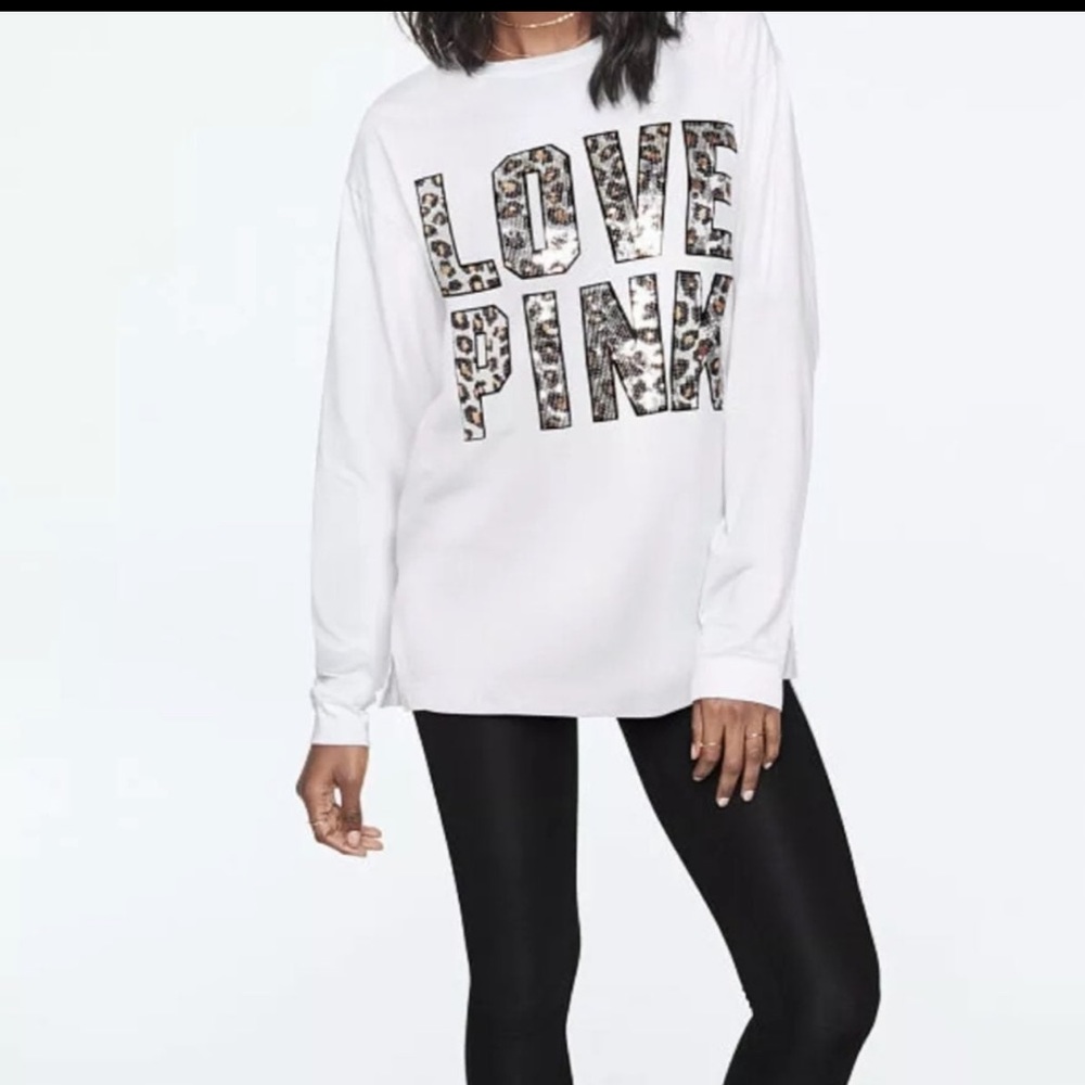Victoria secret pink bling tee